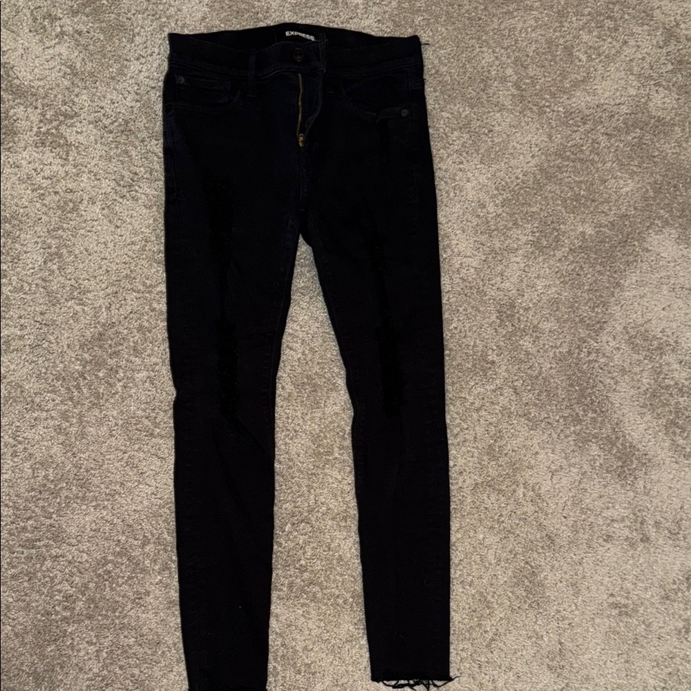 Express Distressed Legging Mid Rise (6R)